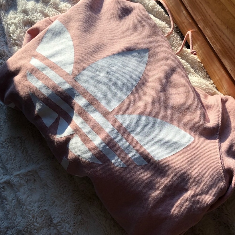 ADIDAS trefoil pink women’s hoodie - Picture 4 of 6